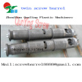 Double Parallel Twin Screw Barrel Bimetallic Twin Parallel Screw Barrel For Pvc Sheet Extruder 